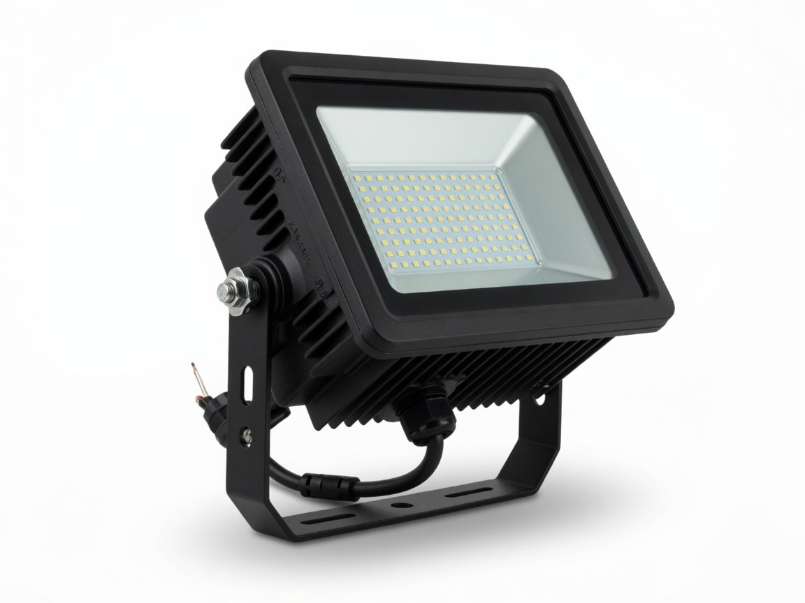 100W LED floodlight mains powered Kenya detail view