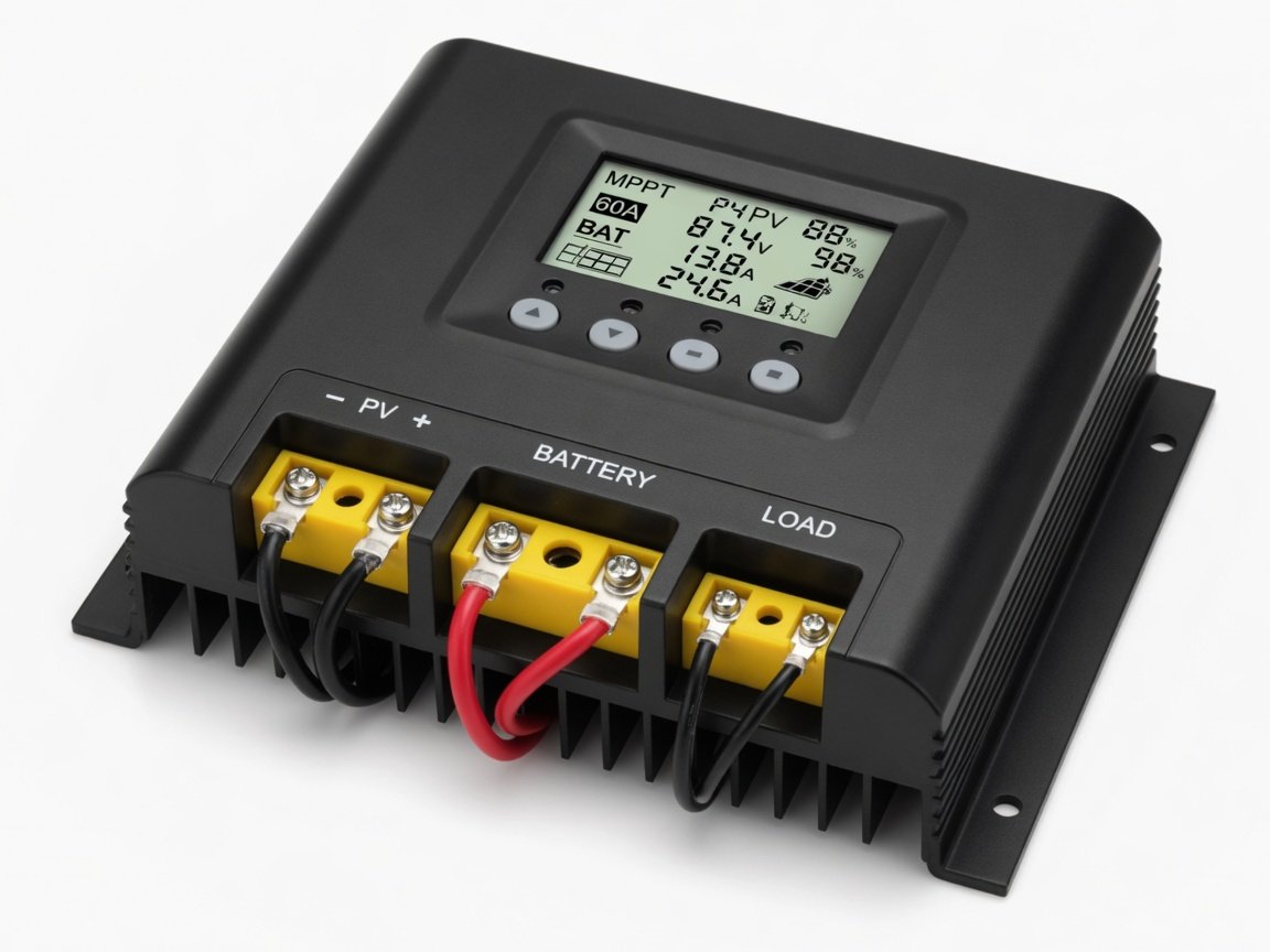 40A MPPT charge controller Kenya side view